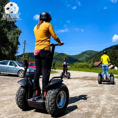 Explore Băile Tușnad with its surrounding lush forests on electric Segways! 